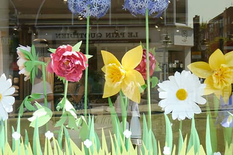 Window display for West Elm